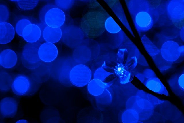 ledlampor - blått ljus
